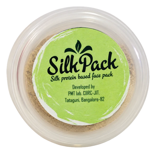 Silk Pack silk protein face pack jar
